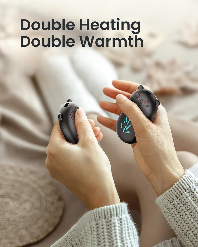 AaoLin Hand Warmers Rechargeable 2 Pack, 6000mAh Electric Hand Warmer Reusable, 20Hrs Long Heating, Portable Pocket Heater Handwarmer for Women Men, Outdoor Camping, Hunting Gear - Image 5